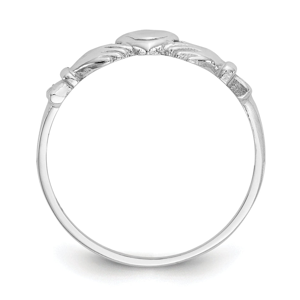 Lovely Rita's Ring 14k White Gold Childs Claddagh Ring