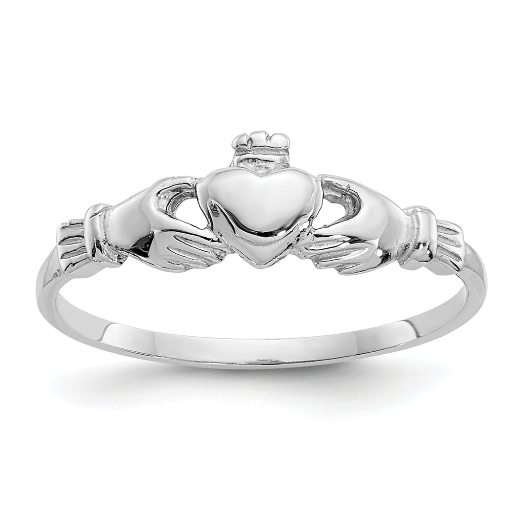 Lovely Rita's Ring 14k White Gold Childs Claddagh Ring