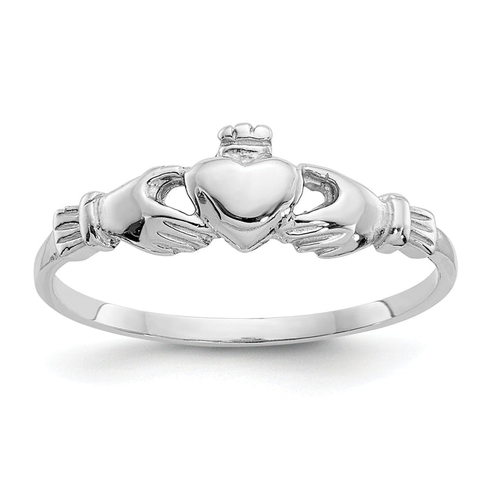 Lovely Rita's Ring 14k White Gold Childs Claddagh Ring