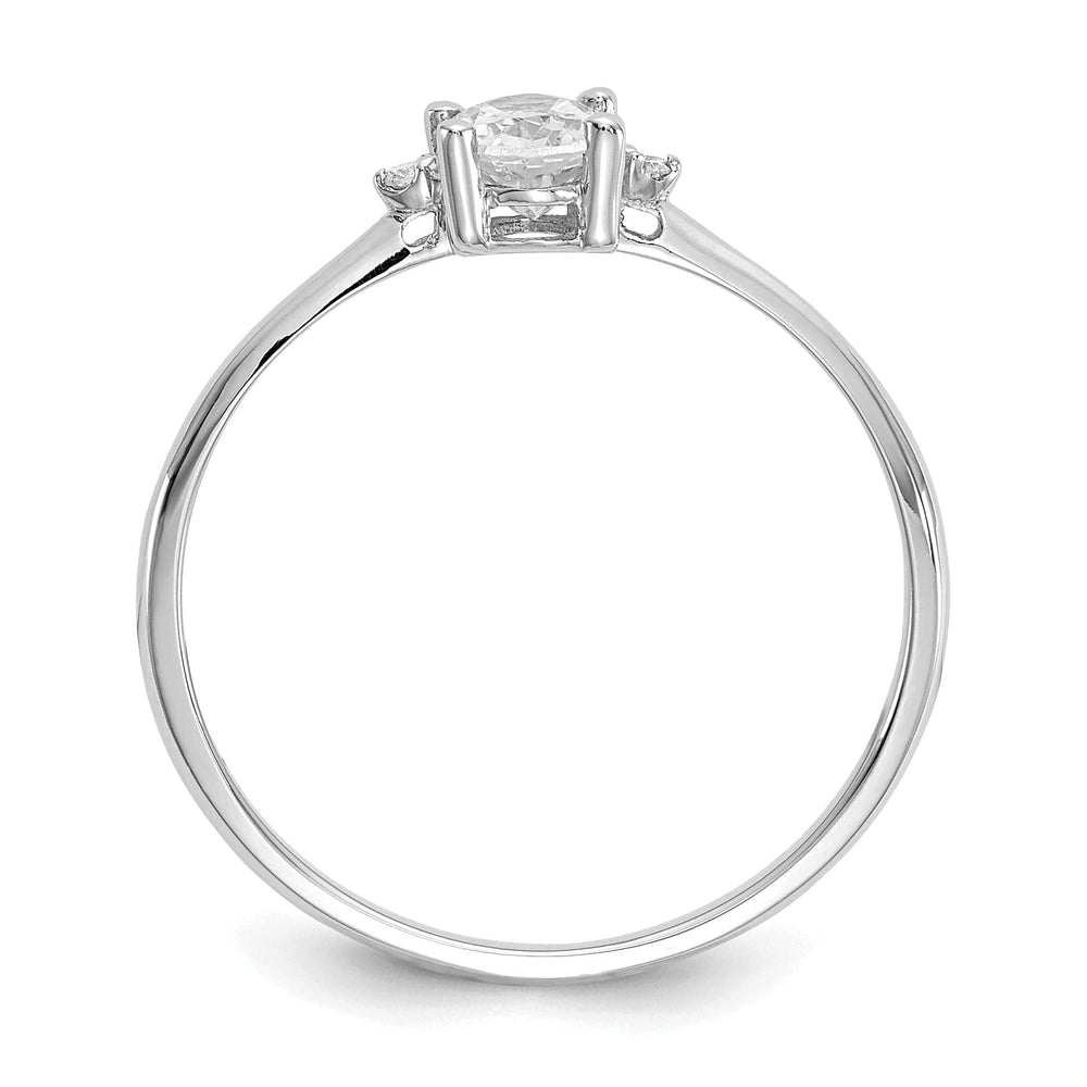 Lovely Rita's Ring 14k White Gold Diamond White Topaz Ring