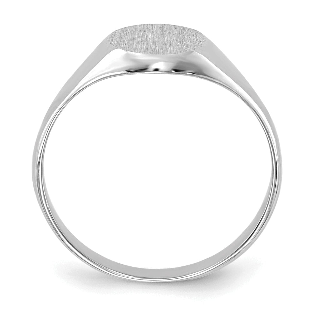 Lovely Rita's Ring 14k White Gold Engraveable Signet Children's Ring