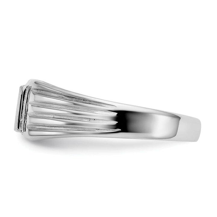 Lovely Rita's Ring 14k White Gold Engraveable Signet Children's Ring
