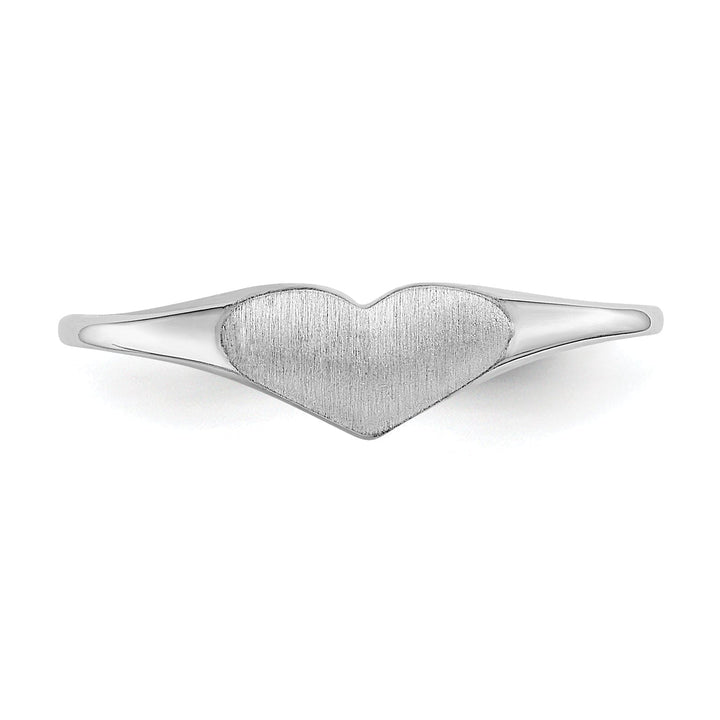 Lovely Rita's Ring 14k White Gold Heart Children's Ring