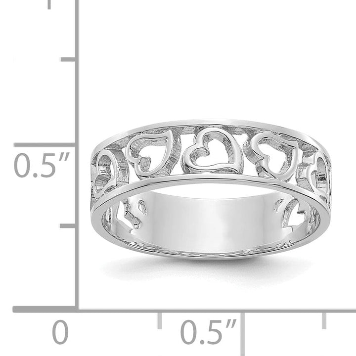 Lovely Rita's Ring 14k White Gold Heart Ring