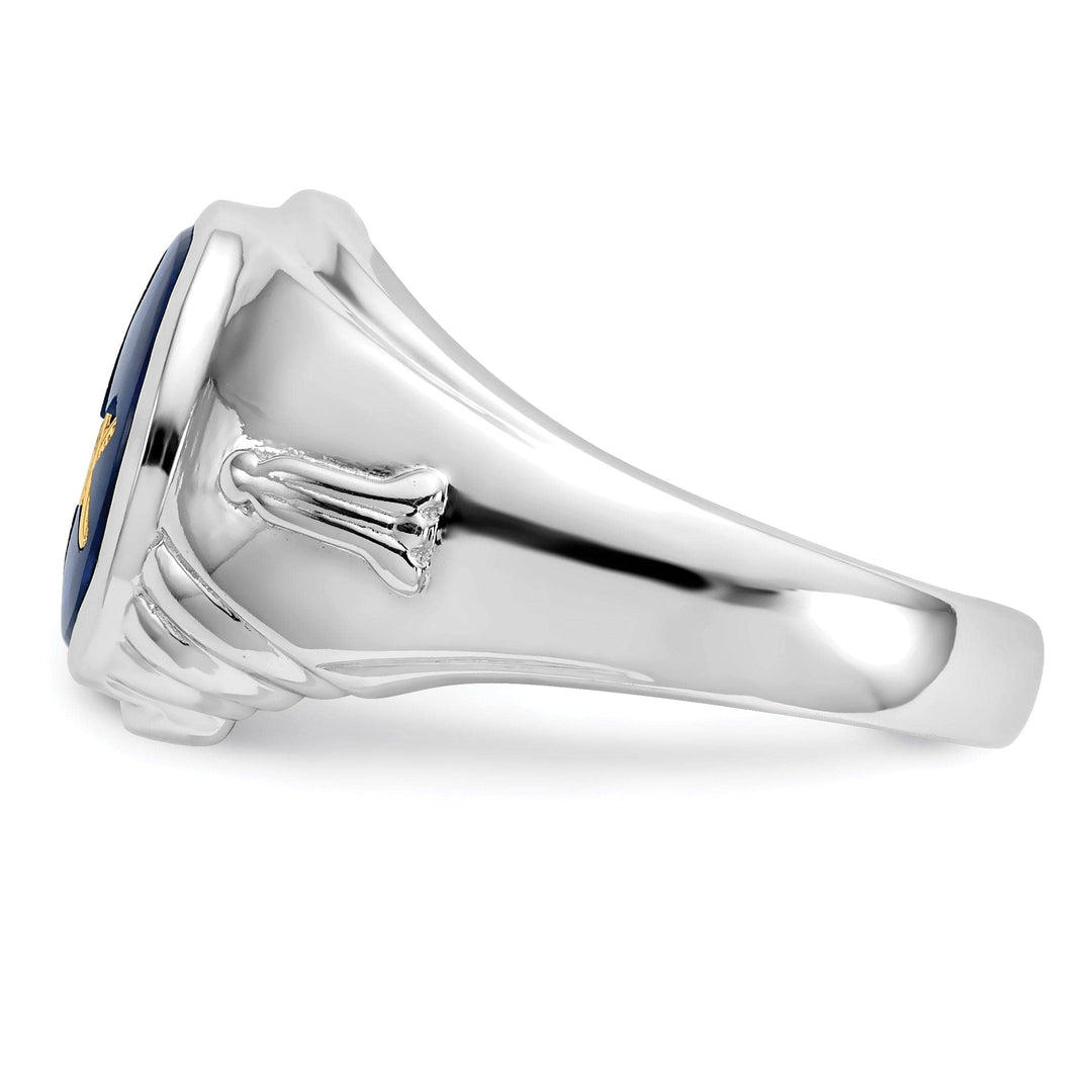 Lovely Rita's Ring 14k White Gold Men's Masonic Ring