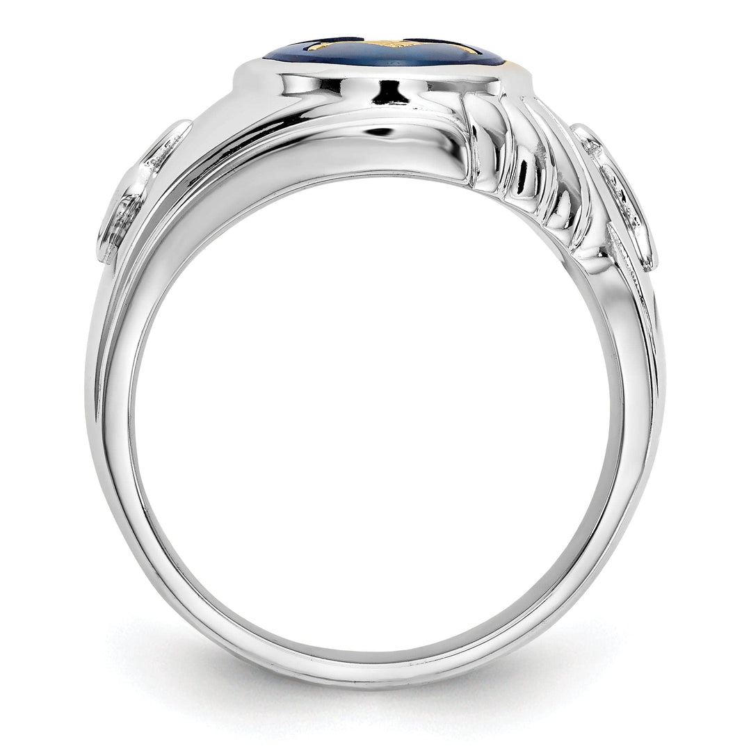 Lovely Rita's Ring 14k White Gold Men's Masonic Ring