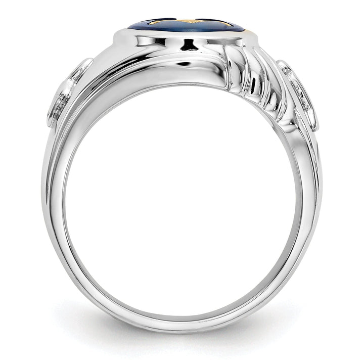 Lovely Rita's Ring 14k White Gold Men's Masonic Ring