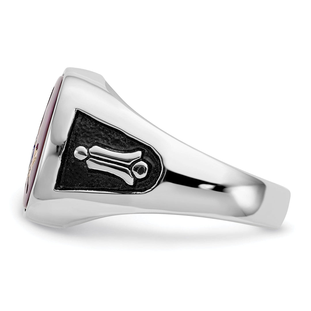 Lovely Rita's Ring 14k White Gold Men's Masonic Ring