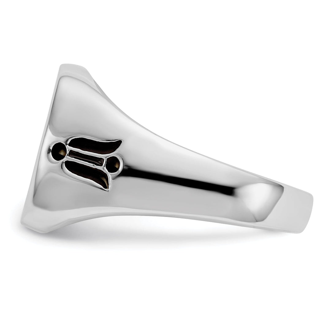 Lovely Rita's Ring 14k White Gold Men's Masonic Ring