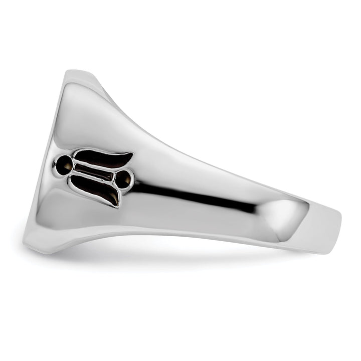 Lovely Rita's Ring 14k White Gold Men's Masonic Ring