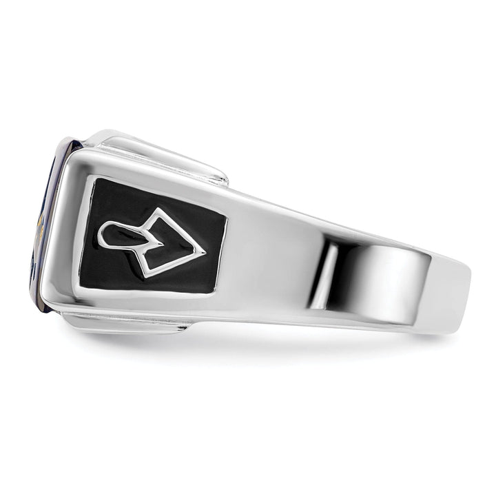Lovely Rita's Ring 14k White Gold Men's Masonic Ring
