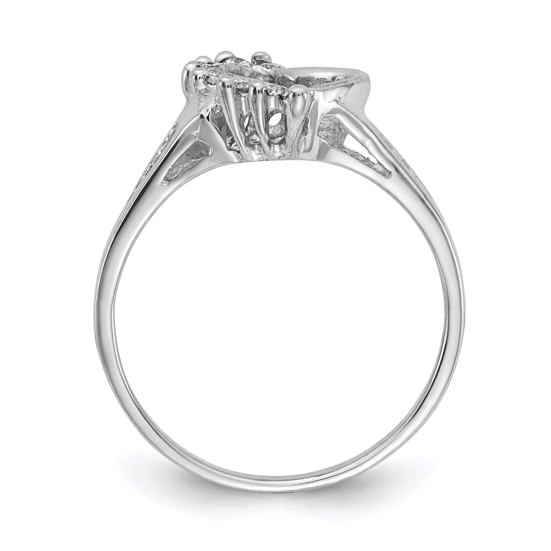 Lovely Rita's Ring 14k White Gold Polished Diamond Heart Ring