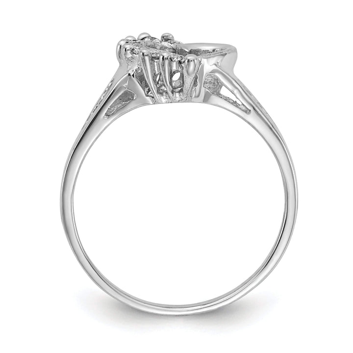 Lovely Rita's Ring 14k White Gold Polished Diamond Heart Ring