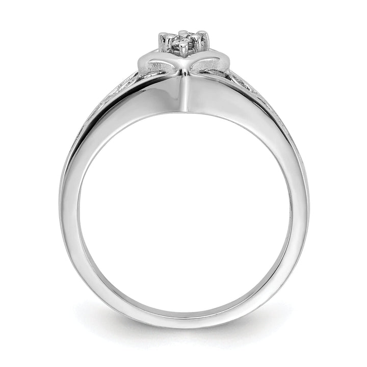 Lovely Rita's Ring 14k White Gold Polished Diamond Heart Ring