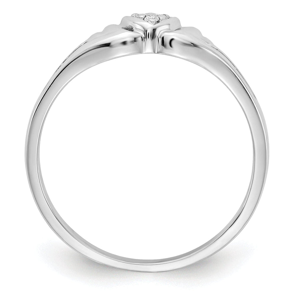 Lovely Rita's Ring 14k White Gold Polished Diamond Heart Ring