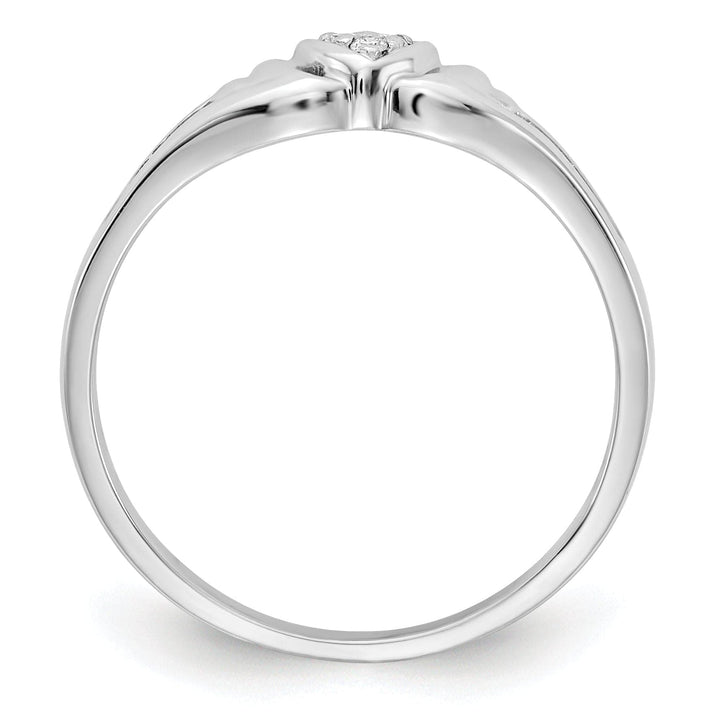 Lovely Rita's Ring 14k White Gold Polished Diamond Heart Ring