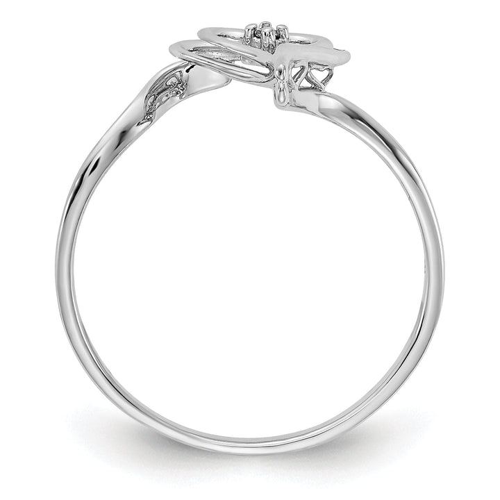 Lovely Rita's Ring 14k White Gold Polished Diamond Heart Ring