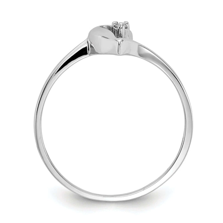 Lovely Rita's Ring 14k White Gold Polished Diamond Heart Ring
