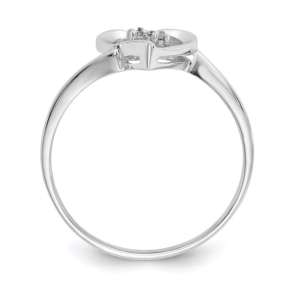 Lovely Rita's Ring 14k White Gold Polished Diamond Heart Ring