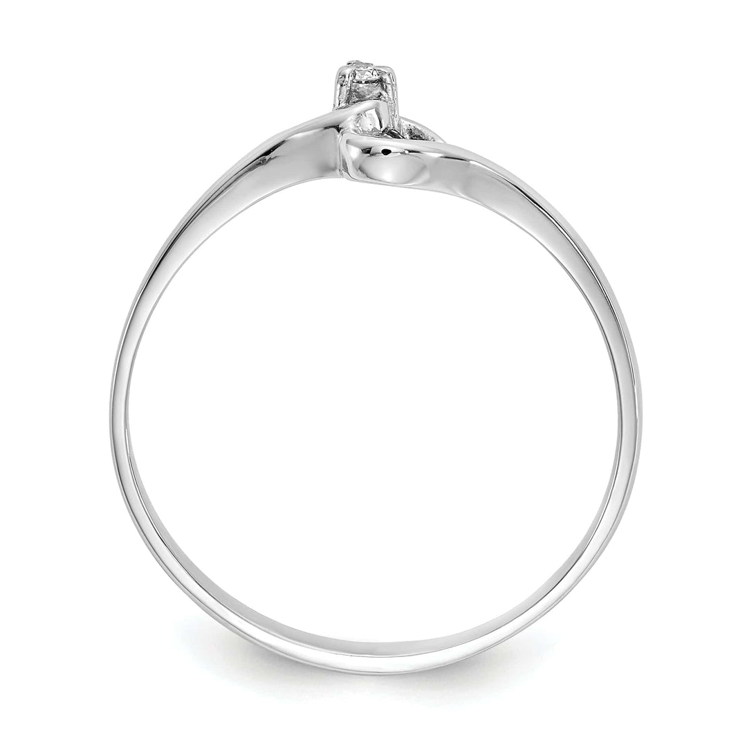 Lovely Rita's Ring 14k White Gold Polished Diamond Heart Ring