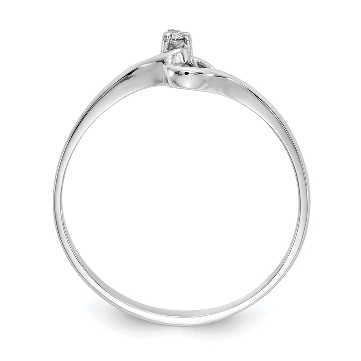 Lovely Rita's Ring 14k White Gold Polished Diamond Heart Ring