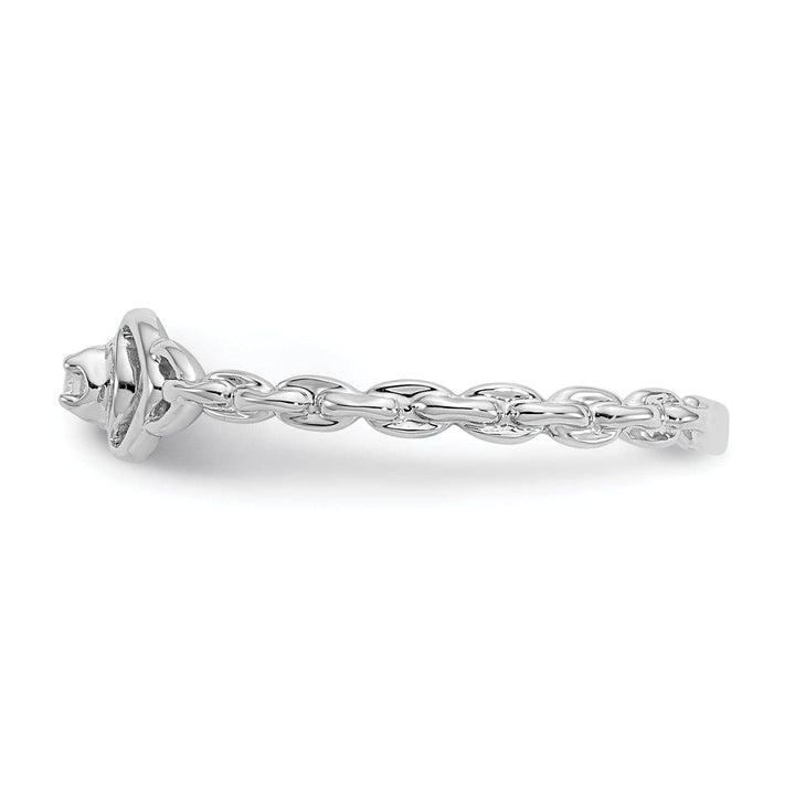Lovely Rita's Ring 14k White Gold Polished Diamond Heart Ring