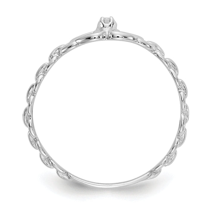 Lovely Rita's Ring 14k White Gold Polished Diamond Heart Ring