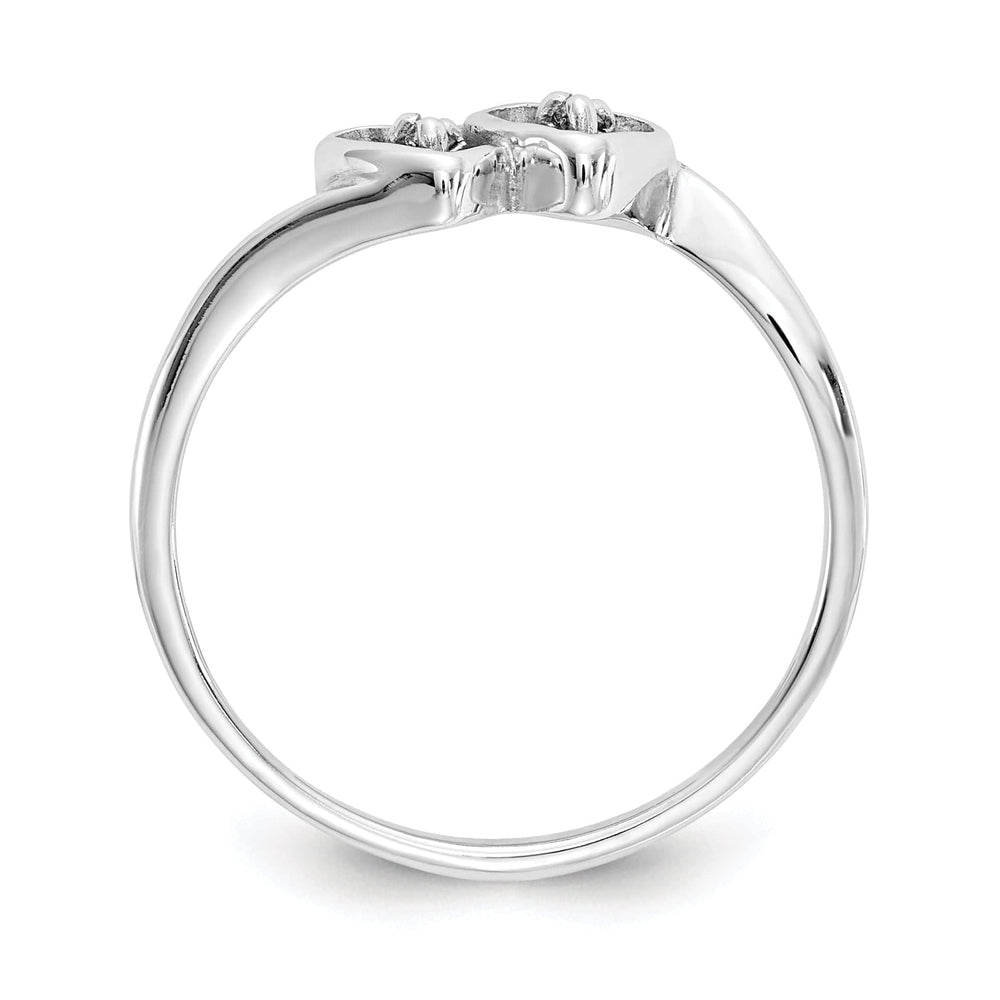 Lovely Rita's Ring 14k White Gold Polished Diamond Heart Ring