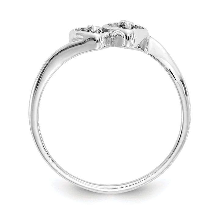 Lovely Rita's Ring 14k White Gold Polished Diamond Heart Ring