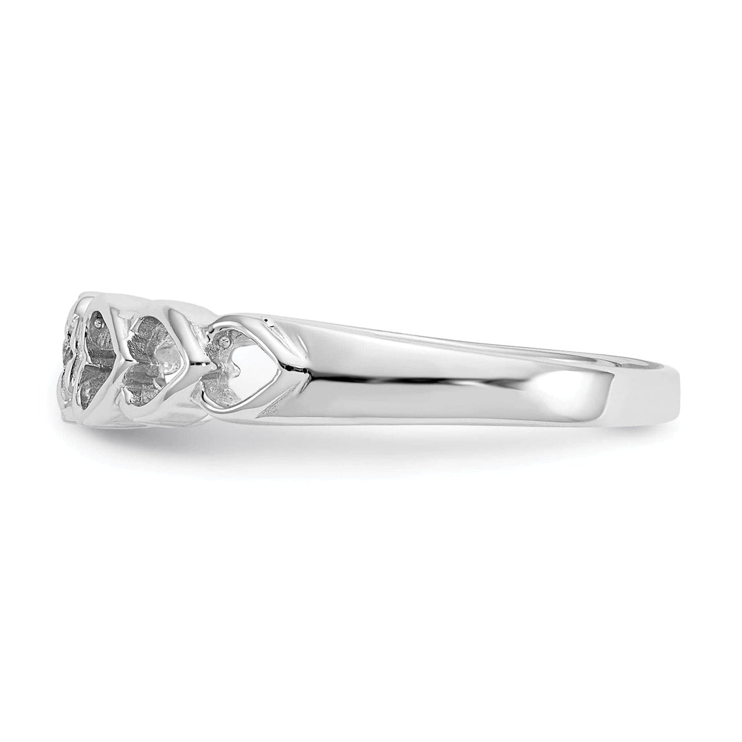 Lovely Rita's Ring 14k White Gold Polished Diamond Heart Ring