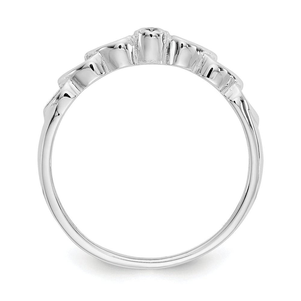 Lovely Rita's Ring 14k White Gold Polished Diamond Heart Ring