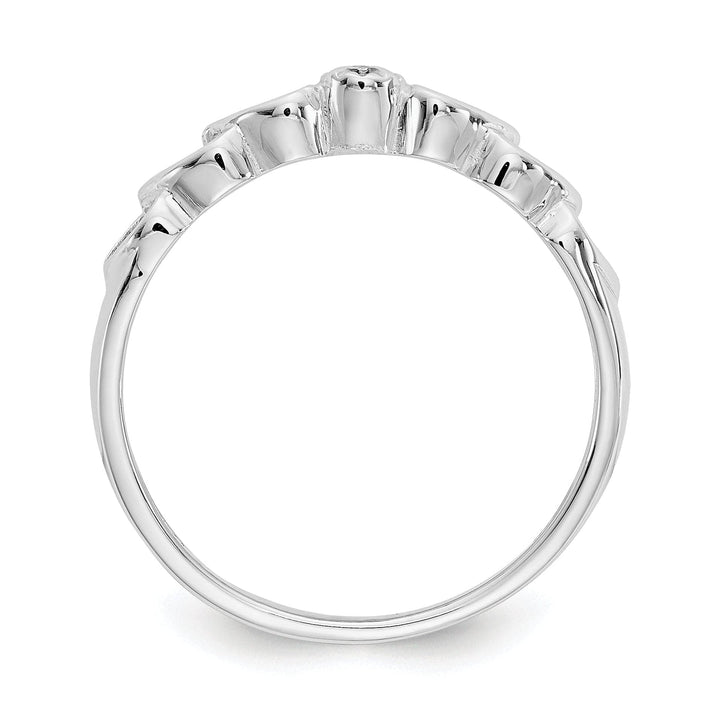 Lovely Rita's Ring 14k White Gold Polished Diamond Heart Ring
