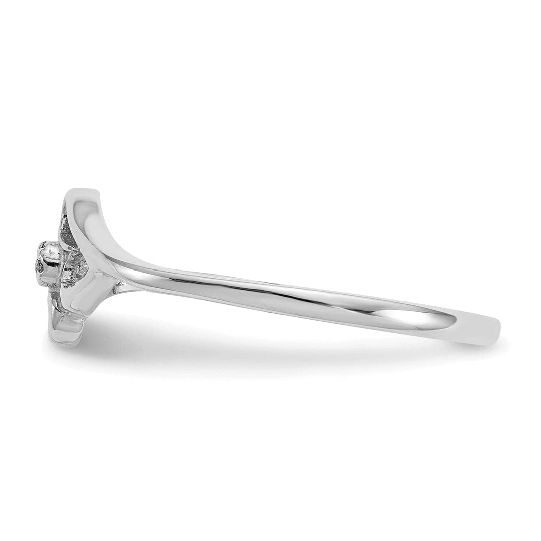 Lovely Rita's Ring 14k White Gold Polished Diamond Heart Ring