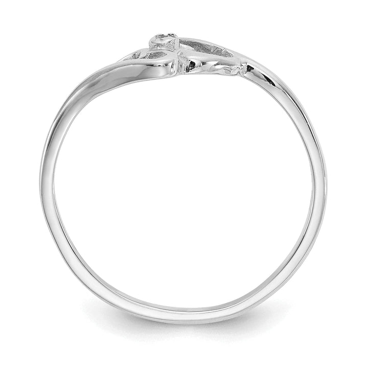 Lovely Rita's Ring 14k White Gold Polished Diamond Heart Ring