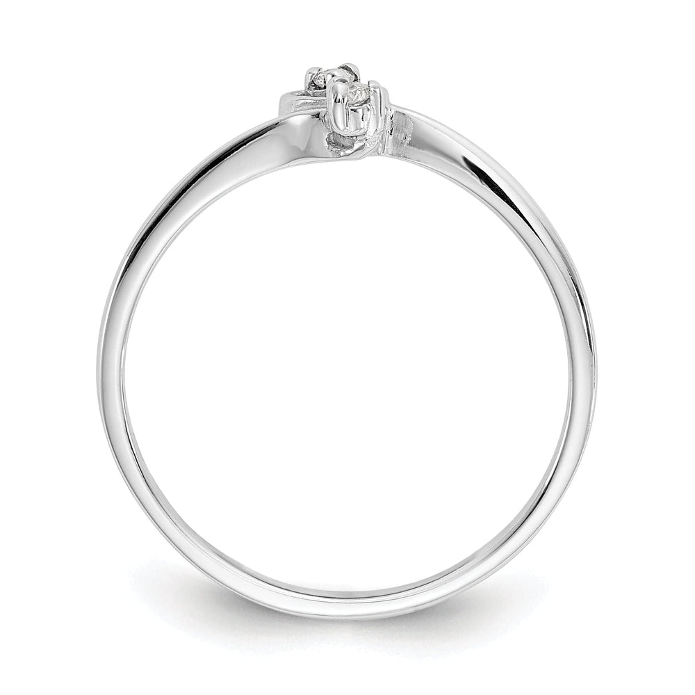 Lovely Rita's Ring 14k White Gold Polished Diamond Heart Ring