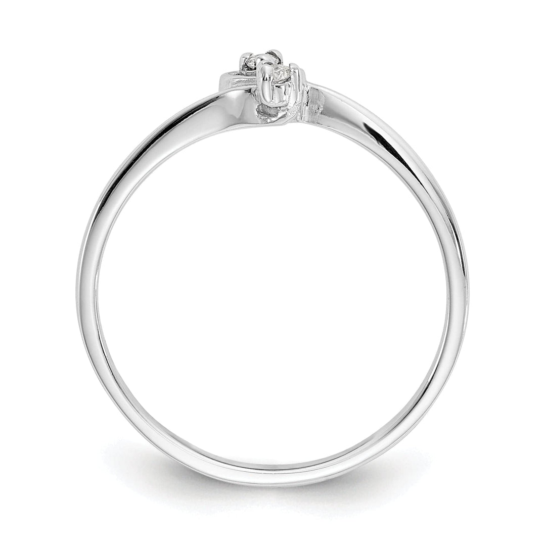 Lovely Rita's Ring 14k White Gold Polished Diamond Heart Ring