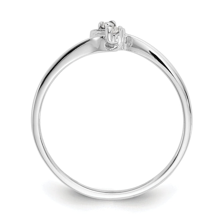 Lovely Rita's Ring 14k White Gold Polished Diamond Heart Ring