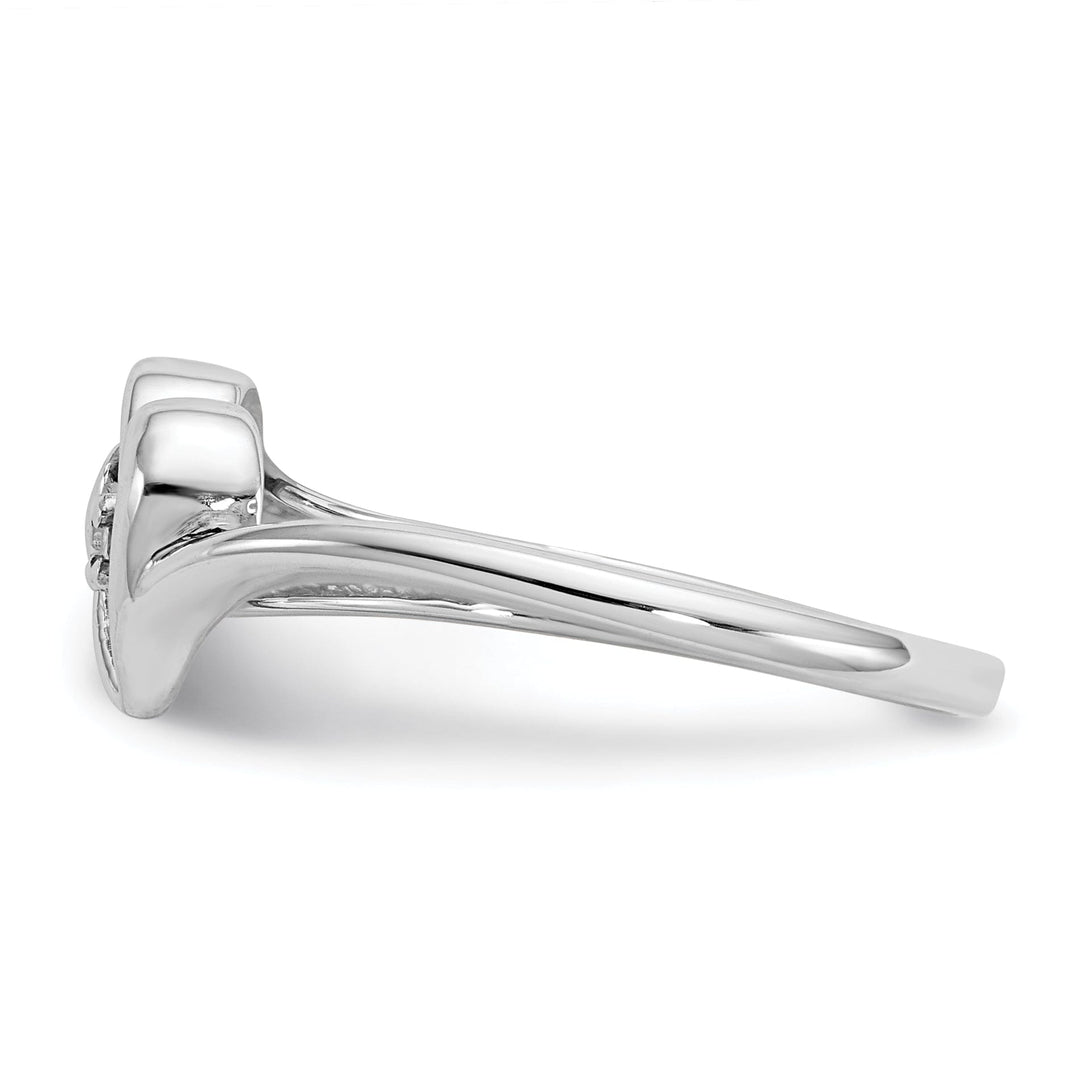 Lovely Rita's Ring 14k White Gold Polished Diamond Heart Ring