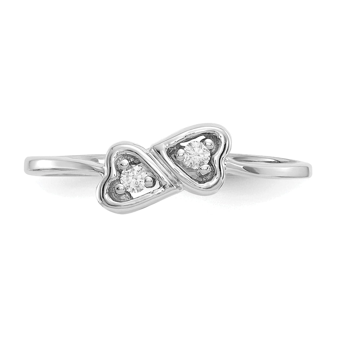Lovely Rita's Ring 14k White Gold Polished Diamond Heart Ring