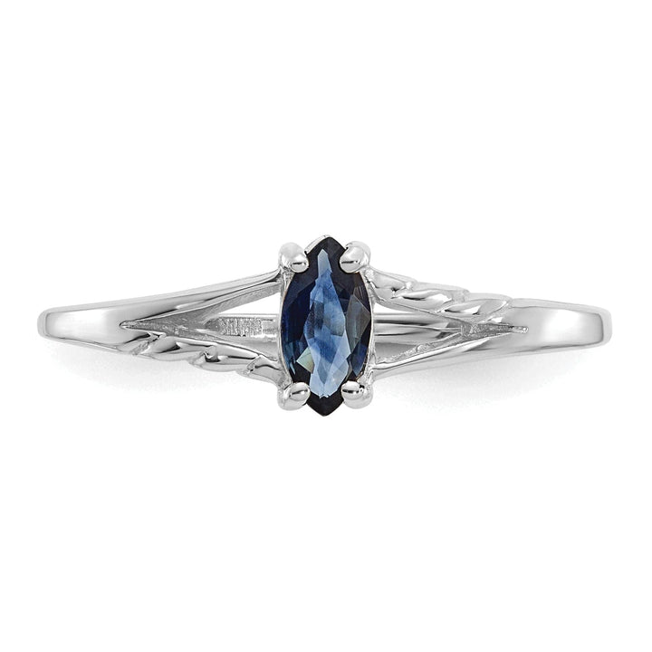 Lovely Rita's Ring 14k White Gold Polished Sapphire Birthstone Ring