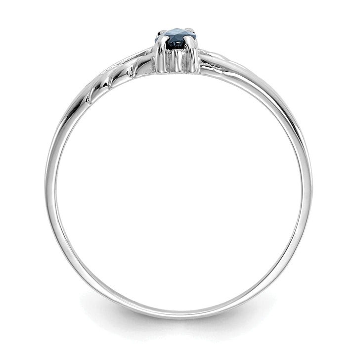 Lovely Rita's Ring 14k White Gold Polished Sapphire Birthstone Ring