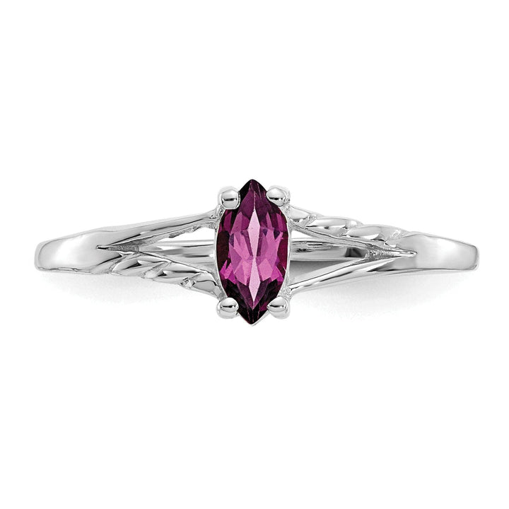 Lovely Rita's Ring 14k White Gold Rhodolite Garnet Birthstone Ring