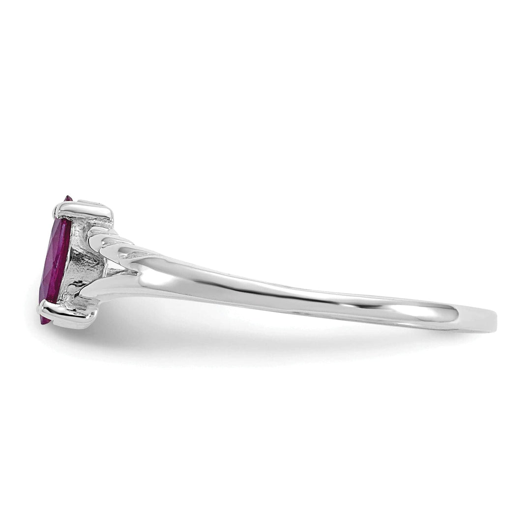 Lovely Rita's Ring 14k White Gold Rhodolite Garnet Birthstone Ring