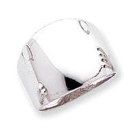 Lovely Rita's Ring 14k White Gold Timeless Creations Dome Ring