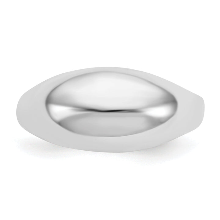 Lovely Rita's Ring 14k White Gold Timeless Creations Dome Ring