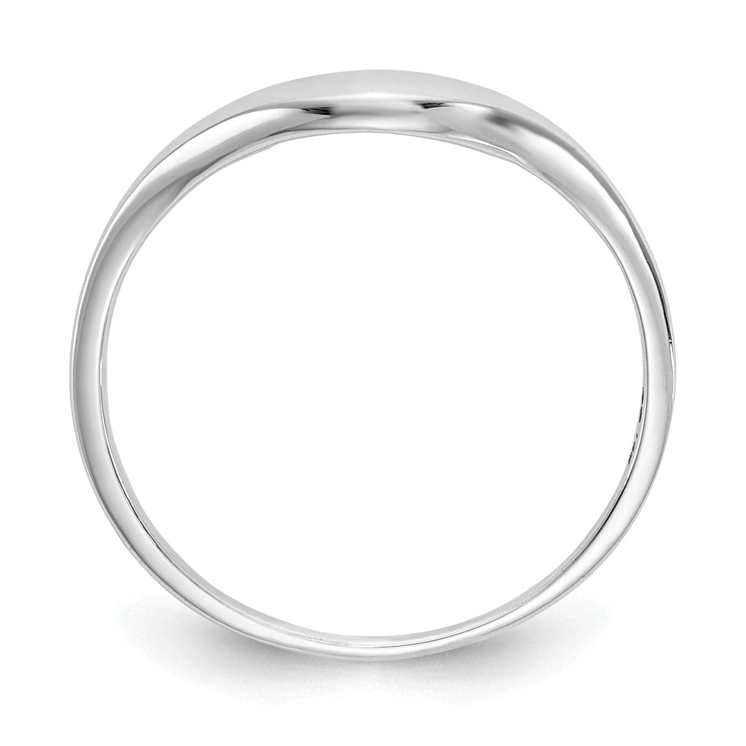 Lovely Rita's Ring 14k White Gold Timeless Creations Swirl Ring