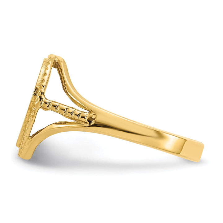 Lovely Rita's Ring 14k Yellow Gold #1 Mom in Heart Ring