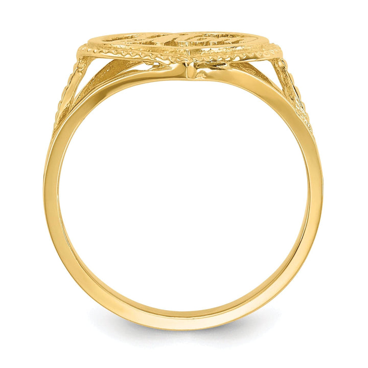 Lovely Rita's Ring 14k Yellow Gold #1 Mom in Heart Ring