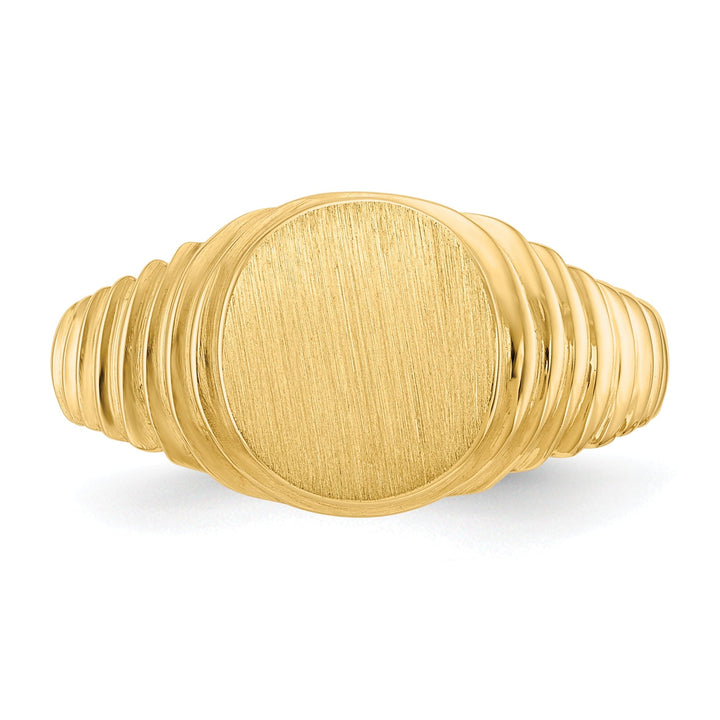 Lovely Rita's Ring 14k Yellow Gold Casted Solid Polished Men's Ring