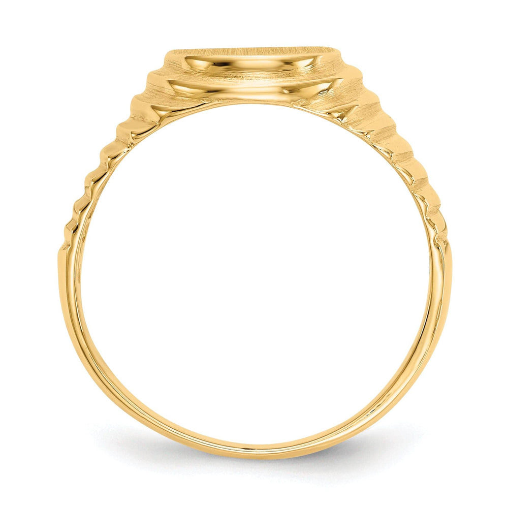 Lovely Rita's Ring 14k Yellow Gold Casted Solid Polished Men's Ring